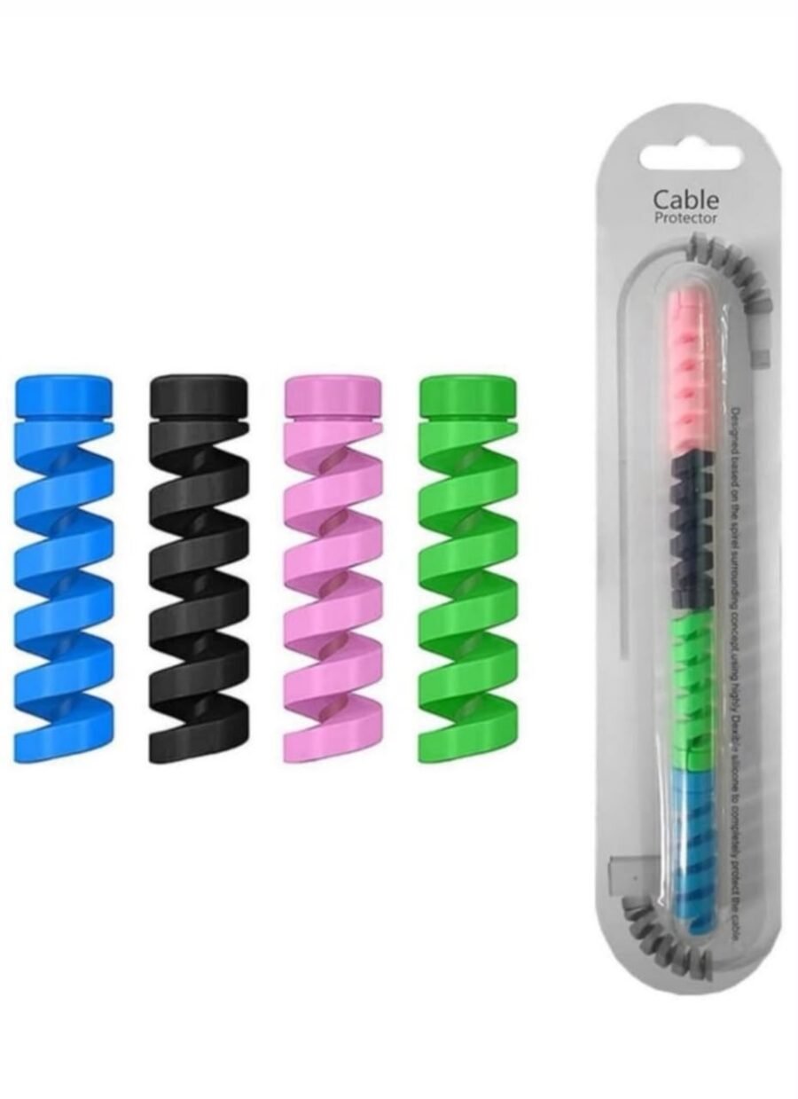 Spiral Cable and Charger Protector (Pack of 4)