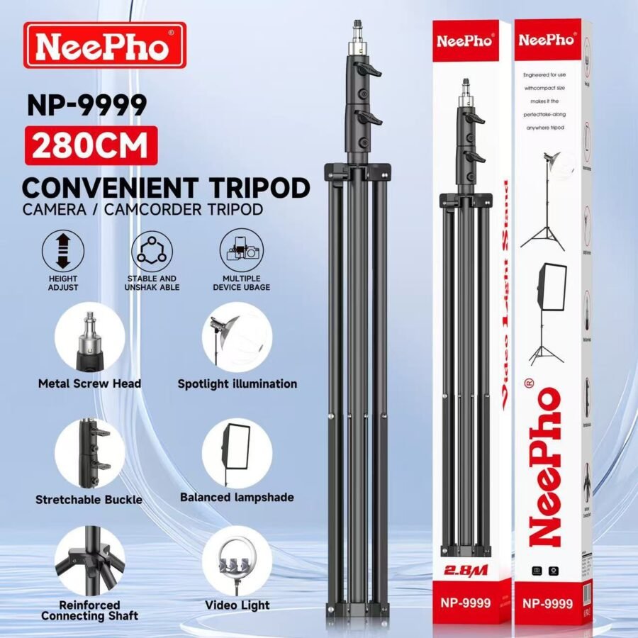 NP-9999 Heavy Duty Light Stand Tripod 280 cm
