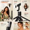 R1S-L All-in-One Selfie Stick Tripod with Fill Light