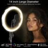 14 Inch RGB LED Ring Light with Phone Holder