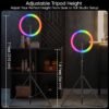 14 Inch RGB LED Ring Light with Phone Holder